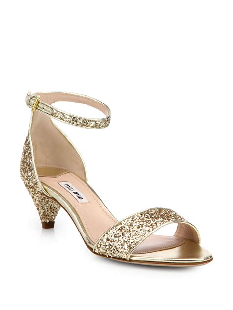 sparkly miu miu shoes|miu mi u shoes.